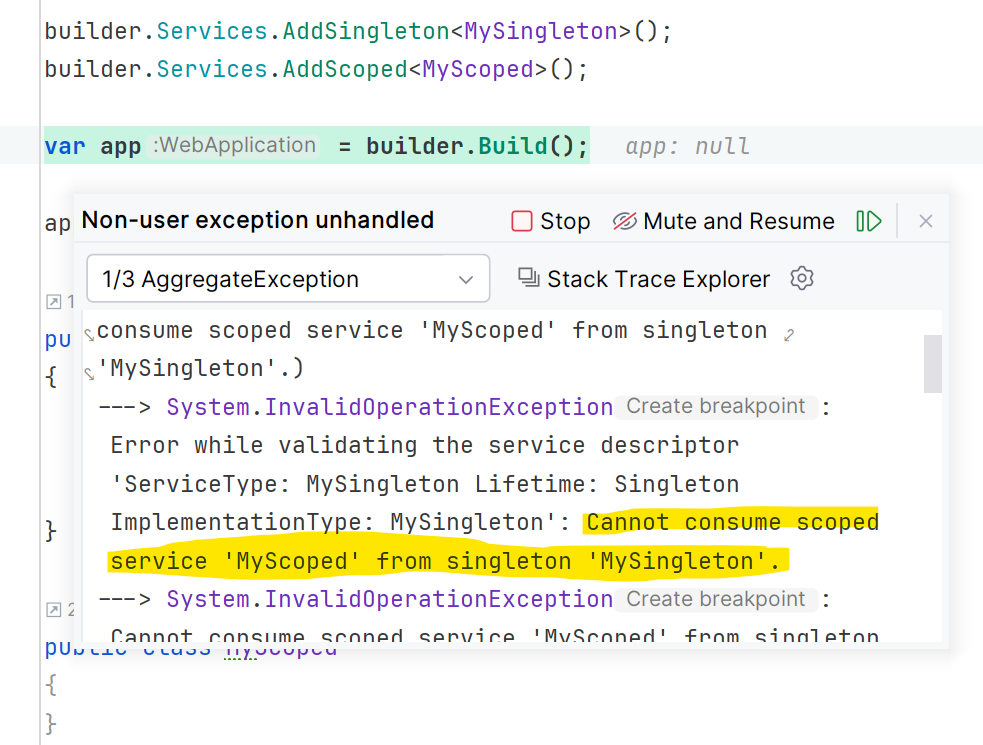 InvalidOperationException